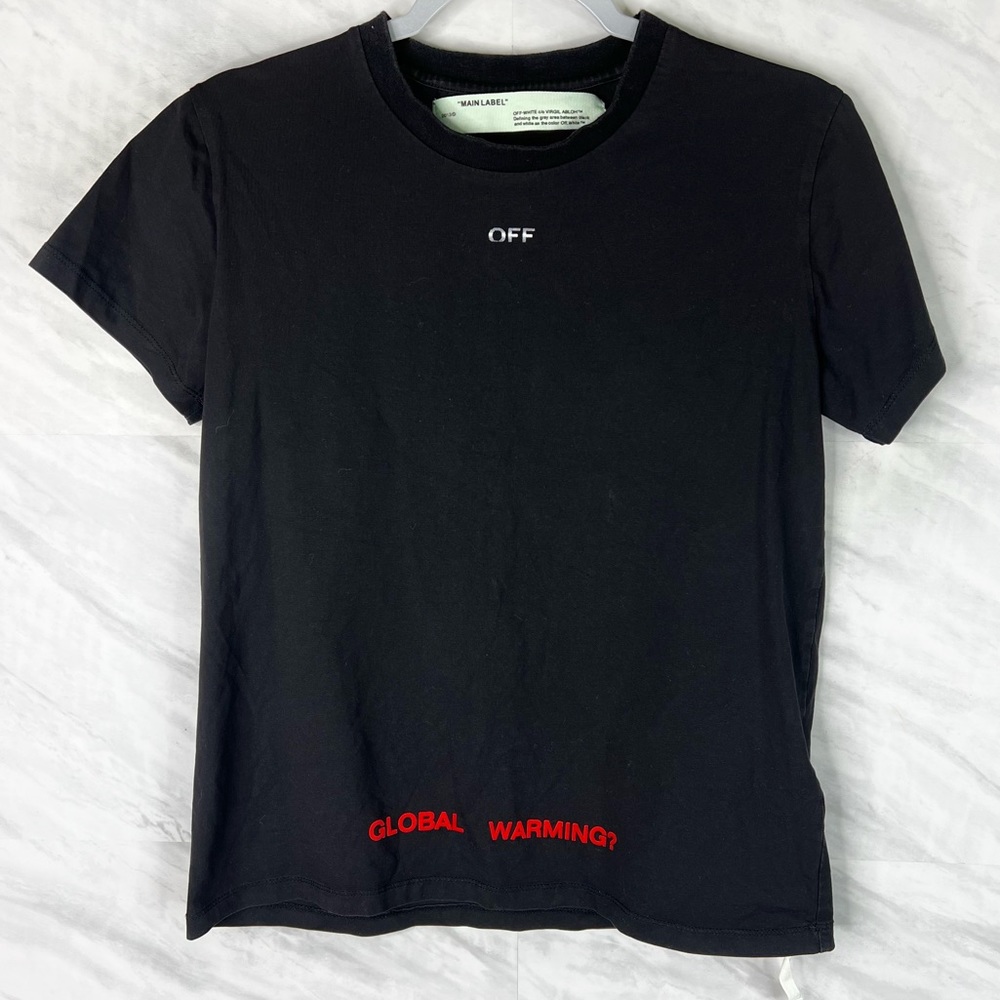 Off White Global Warming Tee Xs - image 1